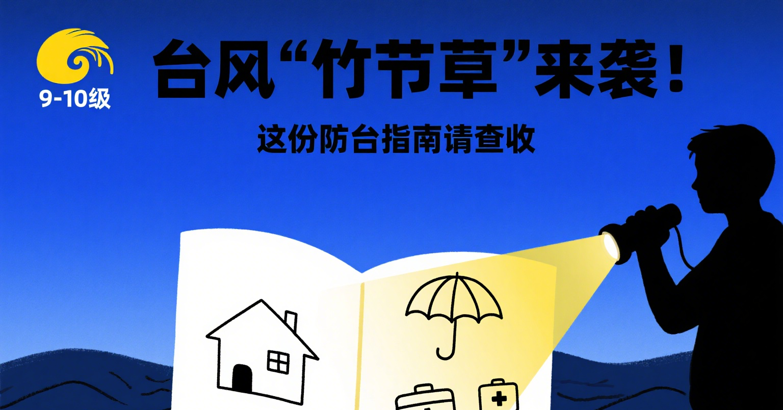 臺風 “竹節草” 來襲！這份防臺指南請查收