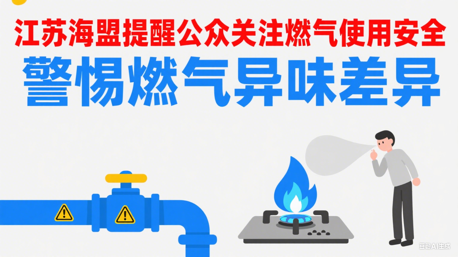 江蘇海盟提醒公眾關注燃氣使用安全 ——警惕燃氣異味差異